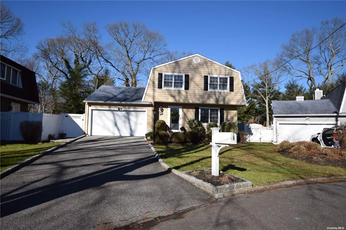 Welcome Home to this Sprawling 4 Bedroom 2.5 Bath, Colonial. Professionally Landscaped Property Nestled at the End of a Cul-De-Sac, In the Maplewood Section. Beyond the Spacious Slate Foyer, an Updated EIK W/Island, Formal Dining Room,  Den With A Wood Burning Fireplace that leads to the Living Room- Central Air Conditioning throughout. Open Floor Plan With Endless Possibilities- Great for Entertaining Inside and out. Primary Bedroom With Attached En Suite, 3 Additional Bedrooms, Full Bath and Walk-In Attic. Resort style Backyard with Salt Water Inground Pool, Brick Patio, Decking and Custom Built-in BBQ and Serving Area, complete With Granite. Come See!