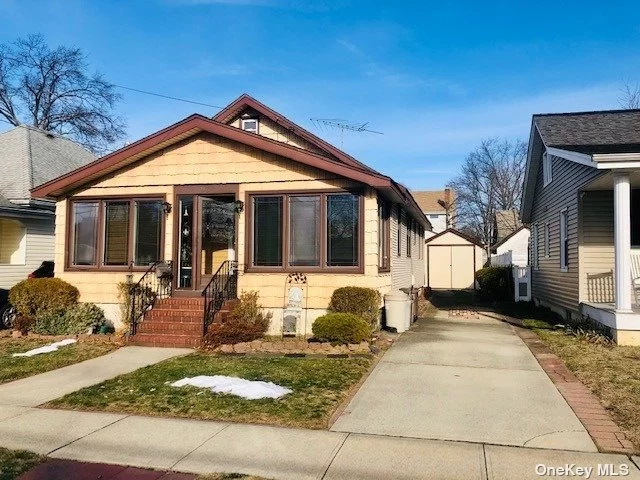 Detached 1 Family home with surprising amply space, 3 Bedrooms, Full Huge Eat in Kitchen, LR, FDR, 2 baths. Full basement with high ceilings, attic is used for storage. Private yard, 1 Car garage. Fantastic location. Taxes have not been grieved.