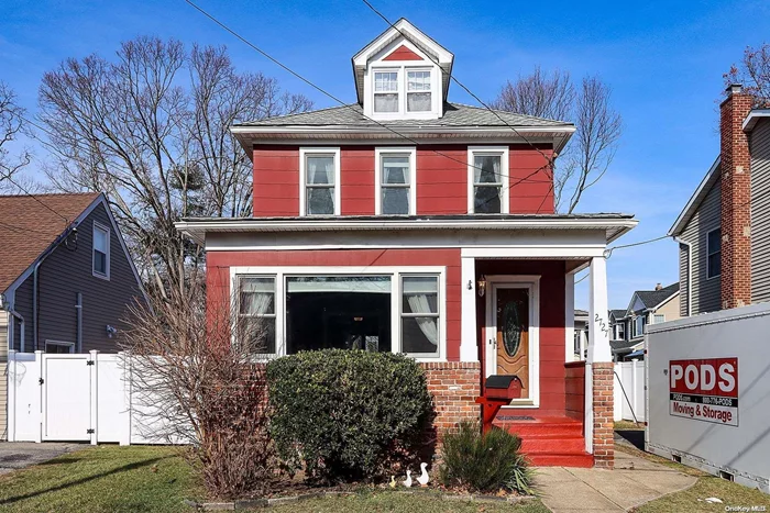 Welcome Home to this Vintage Colonial located mid-block in N. Bellmore SD (zoned Saw Mill, Grand & Mepham) The entry foyer welcomes you in, offers a double coat closet, 1/2 bath & leads to the expansive 16x22 formal living room with 2 year windows providing tons of natural light, HW floors and decorative ceiling beams. The 11x15 FDR is perfect for entertaining & provides access to the rear deck and yard. Updated kitchen (2020) with oak cabinets, butcher block counters, Anderson windows, ceramic tile flooring plus stainless gas range & dishwasher (fridge is excluded). The 2nd floor boasts a primary BR with HW floors, 1 single & 1 double closet, 2 add&rsquo;l BRs (or home office) + updated full bath w/new bluetooth light/fan. The walk up attic provides for a tremendous amount of storage. The full bsmt has an OSE, 2 finished rooms plus a utility&laundry room featuring Samsung W/D. New 2 zone gas heating system + 80 separate gal HWH. Updated gutters & leaders all situated on 114&rsquo; deep property.