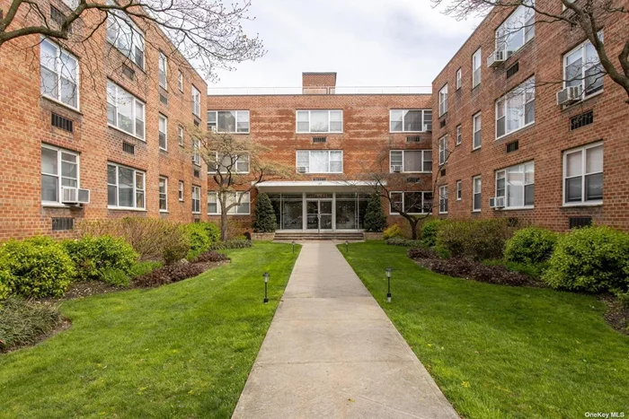 No Board Approval. Large well maintained 2 Bedroom Unit W/ Private Terrace facing front. 1200 square feet. Laundry Rooms On Each Floor, Live in Super. Located In The heart Of Port Washington Town, And Close To Port Washington LIRR Station (30 Min To Manhattan), Shopping, Restaurants, Manhasset Bay, Parks, Library And much more. enjoy life on main street. Lobby and Hallways renovated 1 year ago.