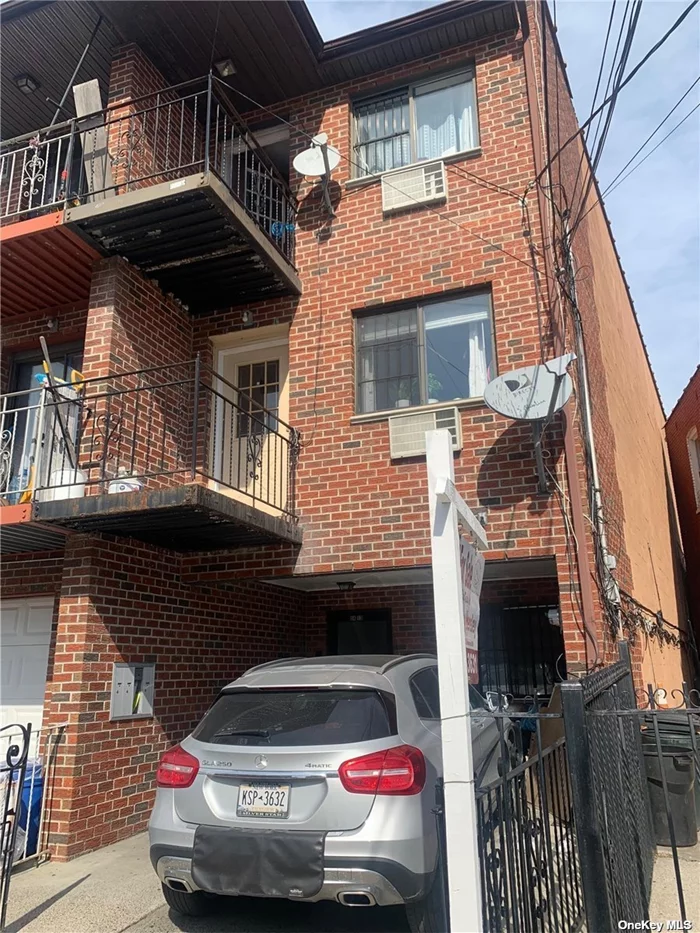 EXCELLENT 3 FAMILY HOUSE- SOLID BRICK- SEMI DETTACHED - INCOME PRODUCE.    BEST LOCATION IN CORONA HEGTHS, 1 PARKING SPACE , EXCELENT IMCOME NOT LEASES, GREAT CONDITION.                    UNIC WITH FULL FINISHED BSMT (S/E) AND GAS BOILER.                               LOW TAXES $ 11089, 00               1ST FLOOR 2 BR LIVING ROOM EIK AND FULL BATHROOM ,                2ND FLOOR 2 BR LIVING ROOM EIK AND 2 FULL BATHS.                  3ER FLOOR 3 BR COULD EIK AND 2 FUL BATHS,                                   NEAR OF REGO PARK MALL AND QUEENS CENTER MALL.