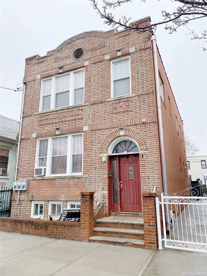 East Elmhurst large 2-family brick house. Features 3-bed & 2-bath each on first and second floor. Full finished high ceiling basement with windows, front and back entrance, laundry room and bathroom. Detached 2-car garage. Located minutes from Flushing train stations via Q-19/48 buses.