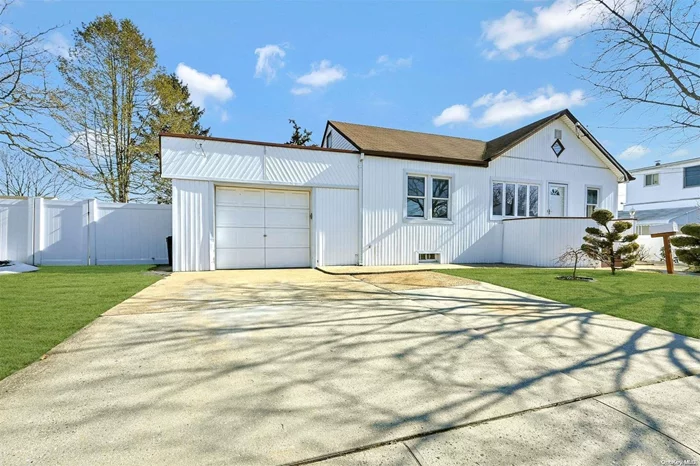 Step Into This Beautiful 4 Bed 2 Bath Updated Expanded Ranch In Excellent Mid Block Bethpage Location! Freshly Painted Throughout, The Main Front Living Consists Of A Maple Cabinet Kitchen W/ Granite Countertops, 3 Bedrooms & Updated Tile Bathroom W/ Kohler Fixtures, While The Rear Wing Offers Possible Mother/Daughter With Proper Permits Or Expansive Master Suite With 2nd Maple Cabinet Kitchen, Granite Countertops, Living Room, Full Bathroom, And Large Bedroom With Extensive Closets. Tile/Parquet/Luxury Vinyl Flooring Throughout, Recessed Lighting, Central A/C Plus Individual Split Systems For Ultimate Climate Control, Deep Single Car Garage, Full Semi-Finished Basement W/ Updated Gas Boiler, Hot Water Tank, & Updated 200 Amp Electric, Multi-Level Deck Leads To Extra Large 80x100 Fenced Lot With Specimen Plantings, Sprinkler Lawn System And Large Storage Shed. Super Mid Block Location Walk To Parks, Train, And Town. A Rare Opportunity. Taxes W/ STAR $11, 526.19.