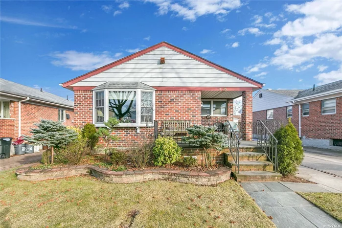 This lovely 26&rsquo; X 47&rsquo; ranch sitting on a 40&rsquo; X 95&rsquo; property located in the heart of Fresh Meadows. House features hardwood floors, and plenty of possibilities for extended family and guests. The main level opens to a large, sunny living room, formal dining room, kitchen, 3 bedrooms, and 1 bathroom. The lower level includes a huge recreation room with built-ins, sitting room, a separate nook with sink and cabinetry, a full bath, a walk-in closet, and private entrance with access to the side driveway that leads to quite large fence backyard. It is close to many shops, stores, and local and express buses to Manhattan. A MUST SEE! WILL NOT LAST!!