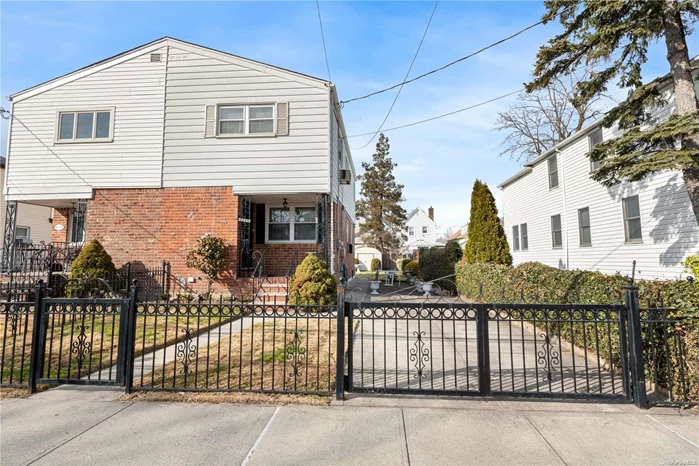 Semi-detached. 3 bed 1.5 Bath. Hardwood floor throughout. Full basement. Oil heating. Building size: 16 x 38. Lot size: 30 x 100. Zoning R3X. Prime location. Walking to Supermarket. Q27, Q31, and Q76 Bus nearby