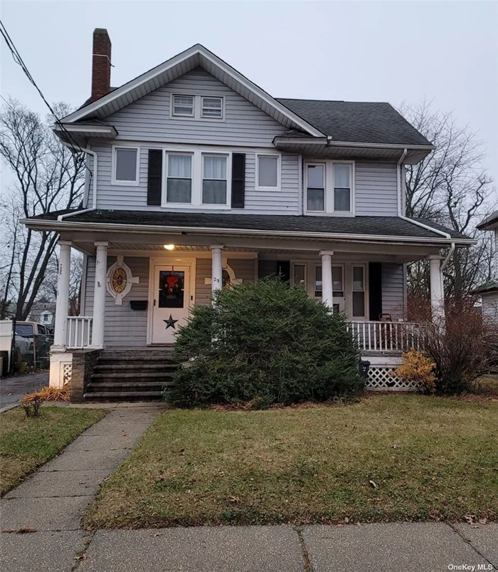 ATTENTION INVESTORS, THIS HOME IS BEING SOLD WITH LONGTIME TENANTS IN PLACE. FIRST FLOOR TENANT OVER 25 YEARS PAYING 2, 527.00 AND SECOND FLOOR TENANT PAYING 1, 750.00 HAS BEEN THERE OVER 10 YEARS. BOTH FLOORS ARE DUE FOR A RENTAL INCREASE WHICH NEW OWNER CAN TAKE OVER. TENANTS PAY THEIR OWN UTILITES EXCEPT FOR WATER. TWO CAR DETACHED GARAGE , 4 BEDROOMS 2 FULL BTHS, FIREPLACE, FRONT PORCH, LARGE YARD, LOTS OF PARKING IN DRIVEWAY, CLOSE TO SCHOOL THIS HOME IS PRICED TO SELL. TOTAL YEARLY INCOME FROM RENTALS 51, 324.00 LANDLORD PAYS WATER AND LANDSCAPER.