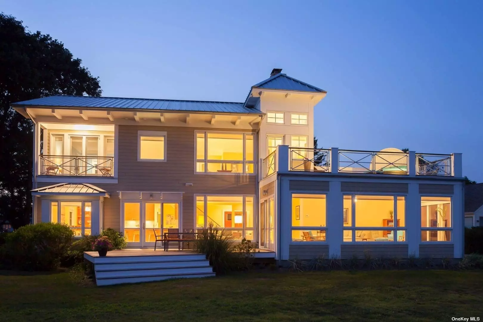 Beachfront, located in Southold Shores, this architect&rsquo;s own home is built with all the beautiful appointments you can imagine. Embracing the purity of architectural detail, together with a refined simplicity, this waterfront home offers a timeless elegance. Sweeping sunsets eye-catching angles and thoughtful details provide constant visual interest. A large 4 bedrooms with 4 baths ensuite, seaside floor to ceiling windows overlooking the Bayfront, Chefs kitchen leading to large outdoor deck and lovely garden. It is truly stunning. A special summer oasis. Available June $24K, August $45K, Sept $25K RP# 0857