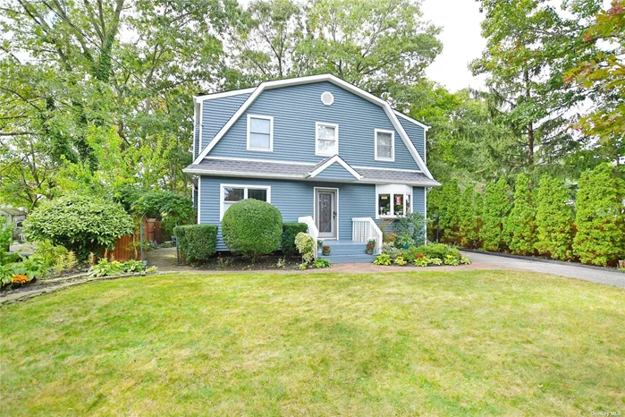 This lovely home is ready for you to move right in.  Newer roof and siding,  Large Eat in Kitchen, huge living room,  1.5 baths, full basement for storage.  Sit on the back deck and enjoy the sun and bask in the light of the firepit on the patio.  Low maintenance exterior and yard. Smithtown School District