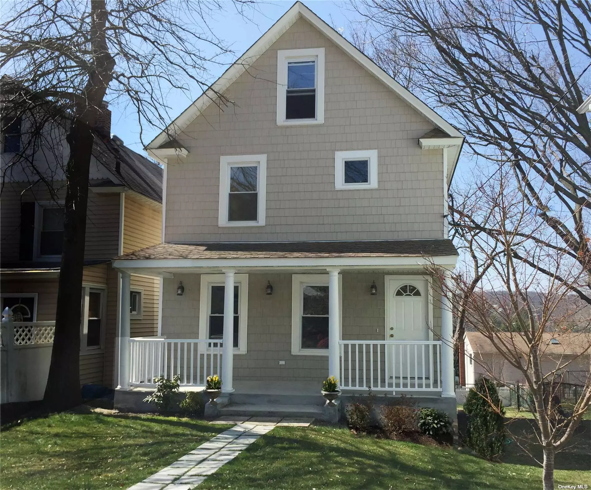 Completely Renovated in 2014,  4 Bedroom, 3 Bath Village Colonial-- All New Hardwood Floors , Roof, Windows, Siding, Plumbing, Electric. 2 Zone Gas Heat & Central Air,  Granite Kitchen W/ New Appl. Wonderful Light Filled Rooms. Charmer On Quiet Street with Nice Sized fenced yard.