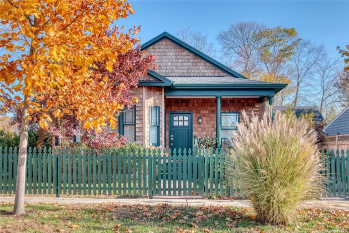 Located just two blocks from the village commercial district on a quiet block, this charming single story Greenport home is flooded with natural light. High ceilings, wood burning fireplace and quality finishes throughout make it a perfect Greenport getaway or year round residence. The state of the art geothermal system eliminates most of your heating and cooling bills and dramatically reduces the home&rsquo;s carbon footprint. Spacious artist studio offers great bonus space with opportunity to convert to 3rd bedroom. Large, full height basement.