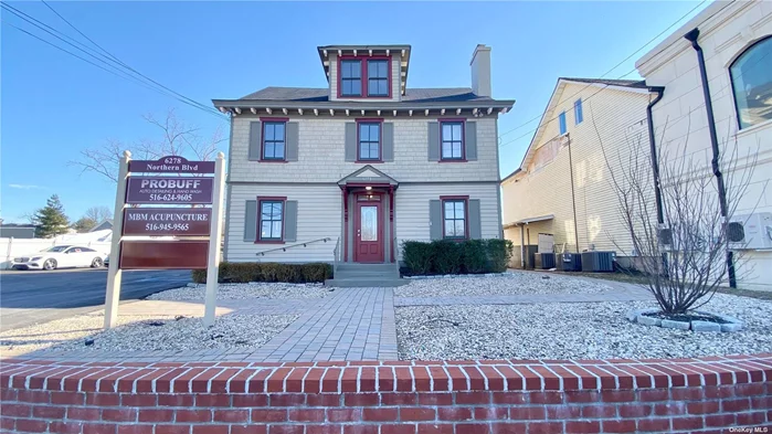 Private suite with its own entrance in the rear of this stately office building circa 1853. This historic building was fully renovated in 2020. Charming details, convenient?location, lovely space to spark creativity or be productive?in a quiet building. Windows will be added, space to be completed before occupancy. Great for single office, satellite, or professional with client visits. Fabulous address. Ample parking. Heat and electric included. Turn-key!