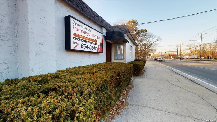 Prime .88 Acres on Prime arterial Commercial and Commuter Corridor (Route 112) w. over -6, 033 Sq. ft. of Buildings. Retirement sale of Successful Auto Body & Paint Shop (25 years). Owner retiring. ** BUSINESS INCLUDED IN SALE - TURN KEY OPERATION. Multiple Auto Related Revenue Streams. Rare Spray Booth AND NYS Inspection Machine included. All inventory at time of sale remains. Lengthy Equipment List & Floor Plan. (See Attached). Neighboring Commercial Corner lot also available for over 1.68 Acres on signalized corner. Rare Opportunity of property this size on one of Suffolk Counties Busiest N/S Commercial Corridor. Over -25, 000 Vehicles Daily. High Exposure location. Call for Additional Details. VIDEO TOUR ATTACHED