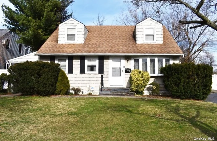 Here&rsquo;s A Cape Cod Located In Southern Hicksville Looking For Some New Owners ! Interchangeable Layout - Currently 4 Bedrooms But Could Easily Be 3 Bedrooms With Formal Dining Room/ Cabinet Lined Eat in Kitchen With Gas Cooking/ Oil Heat Can Easily Be Converted To Gas (Gas Line In House) / Hardwood Floors/ Full Finished Basement/ Oversized Back Yard (126 Deep) / Replaced Windows / Tons Of Storage And Endless Possiblities !