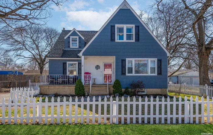 Beautifully Renovated Spacious 4 Bedroom Cape. Large Living Room With Fireplace and Gleaming Hardwood Floors. Spectacular EIK, White Cabinets, Stainless Appliances Leads To Ample Laundry/Mudroom With Access To Rear Property. Main Floor Bedroom/Bath. Second Floor Boasts Three Large Bedrooms and Renovated Bath. Lovely Rear Property With Patio, Two Car Detached Garage. Close To Oyster Bay & Long Island Sound. Move Right In!!