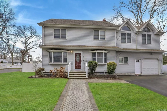 Lovely Center-Hall Colonial Home in Bay Shore with WEST ISLIP SCHOOLS Situated on Dead End Street on Fenced.32 Acre (83&rsquo; x 168&rsquo;) with Shed Built in 1959 with 2, 148 SF & 280 SF Attached 1-C Garage. Entry Foyer, Living Room, Dining Room, Renovated Eat-in-Kitchen w/Maple Cabinets, Quartz Countertops & SS Appliances. Sunken Den with Half Bath, Door to Front of House for Separate Professional Use, Door to Backyard Trex Deck and Patio & Door into Garage. 2nd Floor Features Master Bedroom w/Cathedral Ceiling, Laundry Area, 2 Walk-in-Closets & Master Bath w/Shower, 3 More Bedrooms Plus Office and Full Bath with Tub. Pull- Down Stairs to Attic in Hallway. Full, Half Finished, Basement and Half for Storage with Gas Hot Water Boiler with 3 Zones. 200 Amp Electric w/80 Amp Subpanel, IGS, and Oak Floors.