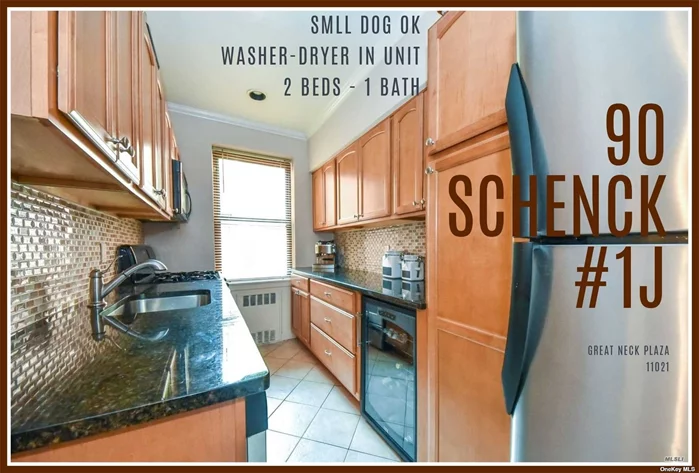 *NEW PRICE* Do you have a Small Dog and want to live in Great Neck Plaza? // Finding a Spacious 2 Bedroom Co-op Apartment is a near impossible task! // Must-Have your own Washer-Dryer? // We&rsquo;ve Got You Covered: Presenting #1-J at 90 Schenck Avenue // Renovated Kitchen - Renovated Bathroom in an easy-to-live-in large first floor Apartment // Handsome Dark Wood Floors adds an upscale residential look + feel // Great Neck South Schools - Near LIRR + Community Park // Access to the Libraries + Water Parks Great Neck is Famous For // Only $1000 Monthly Covers Most Expenses // Comfortable Apartment:)