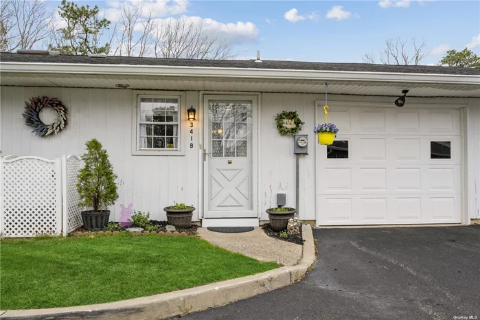 Leisure Village 55+ gated community. Lovely two bedroom Cambridge model in quiet Leisure Village development. Features include two bedrooms, one full bath w/ skylight, living room/dining room combo, spacious kitchen as well as a cozy den which looks out to a serene private patio area.