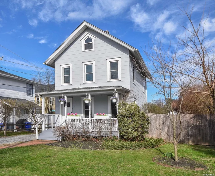 Charming Colonial W Rocking-Chair Front Porch On Quiet Tree-Lined Street Offers The Best Of Both Worlds W Privacy & Convenience. Located Close To Beaches, Town, Shops, Restaurants and Transportation. Living Room Boasts Wide-Plank Hardwood Floors Off Of Large Eat-In-Kitchen W Powder Room, Pantry & Mudroom W Back Door Out To Stone Patio and Large Lush Backyard. 2nd Fl Offers 2 Well-Proportioned Brs, Full Bath And Stairs Up To Large Clean Room For Storage. Full Unfinished Basement With Laundry and Ample Storage Space. Ring Doorbell. Pets Considered With Separate Additional Agreement $100/Month Pet Rent.