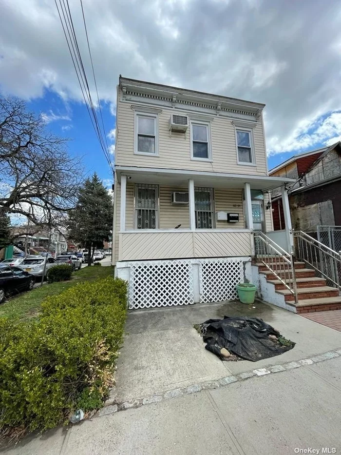 Excellent 2 Family Home in Woodside Border With Maspeth on a Nice Corner Property. House Has 3 Heating Zones, Each Floor Controls Their Own Heat. There is Parking in the Rear (Accessed Through the Side of the Lot) for up to 3-4 Cars. Home Features a Front Open Porch and has a Skylight on Top of the Stairs. Hardwood Floors all Throughout. House has a New Boiler and Hot Water Heater. Conveniently Close to all Including Schools, Shops, Parks, and Public Transportation.