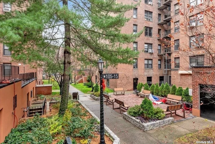 Welcome to this updated contemporary one bedroom apt. Very tastefully decorated with smart home design features built in. Conveniently located on the first floor in one the most sought after building complexes in the heart of Forest Hills. Plenty of natural sunlight. Very bright and Sunny. Windows in both kitchen and bathroom. Beautiful wood floor through out. Featuring open kitchen concept. Stainless steel appliance with many cabinets. Amazing lay out with many closets for storage. This building has many amenities such as elevator, laundry, storage, indoor and outdoor parking, garden seating area, and private BBQ area with grill and sink for your relaxations. Extremely low maintenance. With many utilities included such as heat, hot & cold water, and electricity. Near all public transportations and Austin Street shopping & dinning district. Minutes to 2 major subway lines with 35 minutes to Manhattan . Truly an amazing opportunity. Won&rsquo;t last.