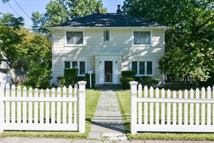 Beautiful And Spacious Colonial Featuring Large Living Room w/Fireplace, Formal Dining Room, Over Sized Eat-in-Kitchen, Hard Wood Floors, French Doors Leading To A Covered Porch, And Large Back Yard, And Rear Deck. Second Level Features Primary Suite With Full Bath And Walk-in-Closet, 2 Additional Bedrooms, 1 Full Bath. Two And A Half Car Garage, Gas Boiler & HW Heater.