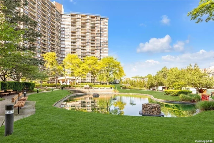 Welcome home to this one-bed, one-bath unit located in desirable Bay Terrace. This is the original Model Apartments Designed and Furnished by Elaine Lewis. Oversize floor plan ready for an upgrade. Perfect opportunity for those who would like to renovate and customize the apartment to their taste. This 21st-floor unit boasts a magnificent view of Little Neck Bay, Whitestone Bridge, Throngs Neck Bridges, and the New York City Skylines. Enjoy the world-class Clubhouse amenities, including 24 Hour Gated Security and Concierge, Fitness, Indoor Pool, Tennis Center, Hot Tub, Sauna, Indoor/Outdoor Basketball Courts, Racquetball Court, Restaurant, and Indoor Garage. Direct Buses QM2/Q32 to Manhattan, Q28/Q13 to Flushing, and LIRR. Short distance to Bay Terrace Shopping Center.