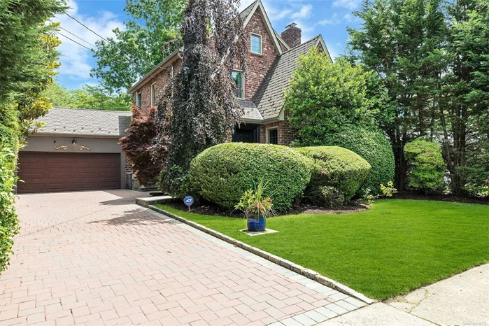 Classic Tudor in the Terrace section of Port Washington. Living room with fireplace, formal dining room. Eat in kitchen with granite counter tops. New fridge, dishwasher. Guest room and full renovated marble bath on the first floor. Radiant heat in the living dining hallway kitchen and both bathrooms. Second floor has the Primary bedroom, new designer bath, bedroom. Cac is 3 yrs old. New fence, deck, walkway, driveway. Roof is approx 10 years old with copper flashing.