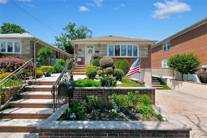 R3X Zoning can be converted to a 2 Family. Great Curb Appeal 3 Bedroom 2.5 Bathrooms High Ranch in a quiet street in the Bayside/Whitestone area. School District 25. Close to park , transportation, shopping. Partially Finished basement with separate entrance.