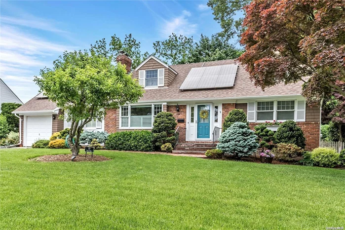 The gem of the neighborhood! This house shows pride of ownership and has been completely renovated to be the move-in ready home you&rsquo;ve been looking for. Open your front door be greeted by cathedral ceilings in the entryway as you step into this gorgeous home. Large Frml/ L/R featuring a brick flpc w/ wood burning stove insert, large windows that fill this open floor plan with light. 1St flr features a large open EIK with granite counters, stainless appliances , OSE to patio/yard. Dining room, with flowing footprints,  2 bedrooms/1st floor Primary w/2 closets! Updated full Spacious Den Opens to 3 season room overlooking your private landscaped backyard with brick patio, deck, and mature plantings. Upper level includes 2 Oversized rooms w/dghse/ and newly updated bath. Basement pt/ finished, Media room/office. Natural gas heater, separate water tank w/whole house filtration system/ Ductless mini splits, w/ac and heat pump/, solar panels**** IGS, hardwired cable/internet