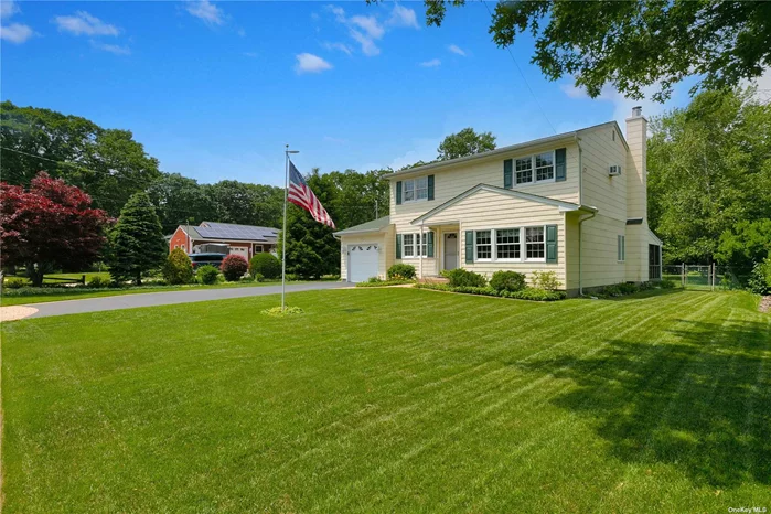 This immaculate colonial on park-like grounds sits on an oversized lot on a quiet, dead-end block. This move-in condition 4 bedroom home has updated kitchen, boiler, windows, fireplace, mudroom and 200 amp electric. Choose to enjoy nature outside while in the above-ground pool, on the large deck, or from inside the cozy screened in porch. All of this situated with easy access to Connetquot State Park. Close to stores and easy drive to the railroad. Perfect property for horses.