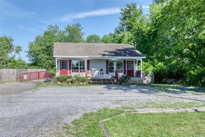 Dreaming of opening up a business on the North Fork, here is your opportunity. Detached commercial building on .46 acre with private parking on Main Road entering the Village of Greenport. Handicap accessible bathroom. Variety of use: retail, antique shop, landscape, nursery, and more. Incredible location with high traffic.