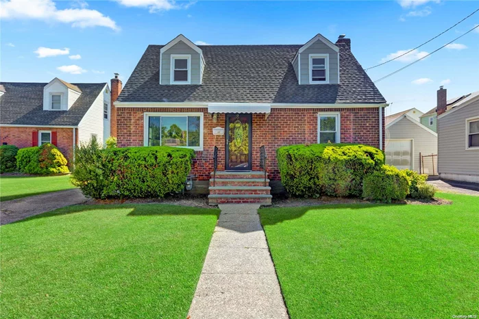 Newly renovated Beautiful Cape with 4 Bedrooms and 2 Full Bathrooms, fully finished basement which sits on a 5, 750sq. ft. lot. This home features a new roof, SMART home technology and a 220V charger for electric cars! 1 car detached garage offers a 4 car private driveway. GREAT location, close to LIRR, Schools, Shopping, Major Highways and extremely convenient. Move In Ready!!