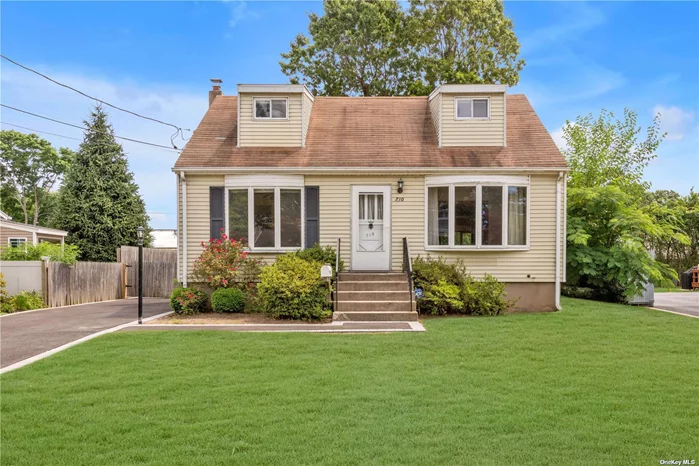 Expanded Cape on Private Residential Street. Tandem 2 Car Garage, Large 14x20 Den with Vaulted Ceilings and Skylights. 1st Floor CAC, 200 Amp Electric Service. Full Unfinished Basement, Updated Bath, And 2nd Level Flooring. Low Taxes!