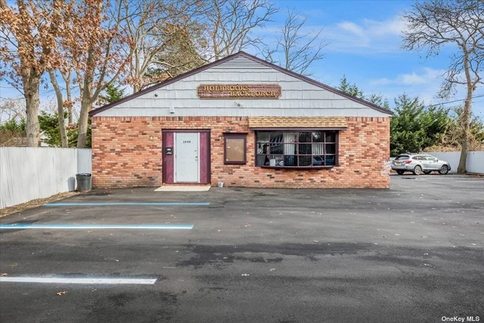 On the hunt for an exciting income-generating opportunity in Holbrook? Established in 1966, this impressive neighborhood bar is ready for you to take it to the next level! Besides tons of potential, this 1600-sq ft gem also comes complete with all furnishings and awaits your customization. The interior combines rich wood paneling, marble floors, and a striking stone fireplace. All of the flatscreen TVs convey, including those lining the extended bar. One thing you&rsquo;ll discover is the full kitchen equipped with a suite of appliances and additional culinary equipment. As a bonus, the parking lot has been repaved, there are 2 restrooms, plus plumbing and electric were updated in 2006. Offered at property value, this chance is simply too good to miss. Explore the limitless possibilities, from securing your financial future to making your business ownership dreams come true. Come for a tour before someone else does!
