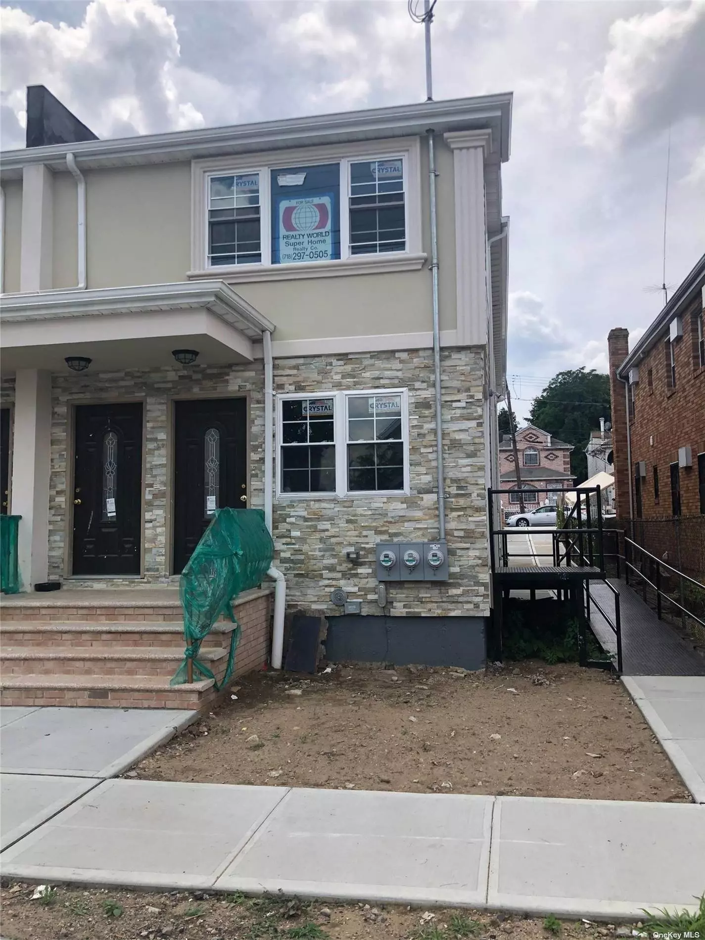 This a brand-new 2 family home with 3 BR, 2 full Bath on each floor, full finished basement with full Bath and private driveway. The house has access to front and back street and the driveway entrance is from back street. The house is centrally located near shopping, store and transportation.