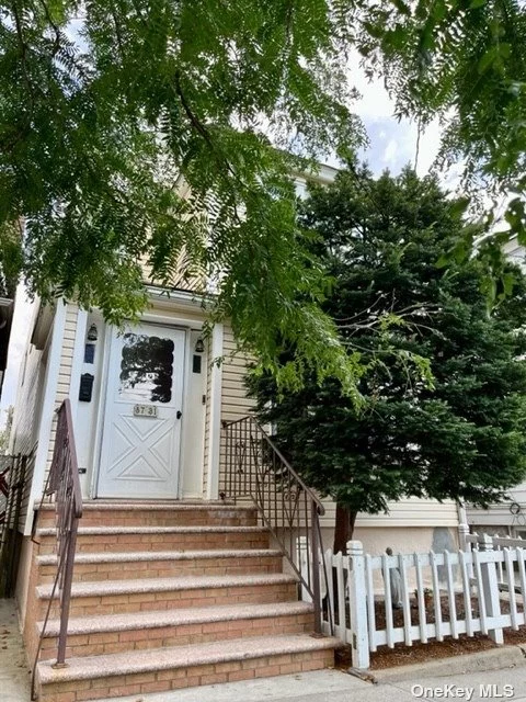 Spacious Detached Colonial home. Well maintain with 2 spacious apartments  6 rooms over 6 rooms with front staircase and backstaircase. Full Basement, Detached 2 Car garage,