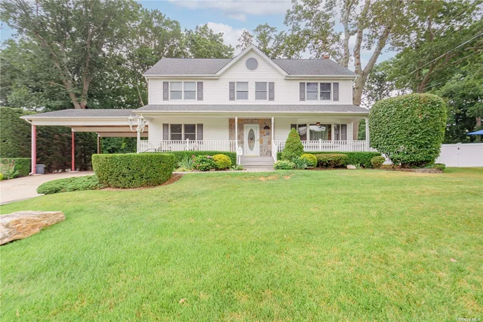 Welcome Home To This Beautifully Expanded Colonial Set On A Picturesque Tree-lined Street In Desirable Kings Park. The Large Inviting Front Porch Is Great For Morning Coffee Or Entertaining Friends And Family. This Home Boasts An EIK; LR/FR w/fireplace; Four Bedrooms; Two Baths; Office; Hardwood Floor; CAC And Full Basement w/OSE. You Don&rsquo;t Want To Miss This Diamond-In-The-Rough! The Possibilities Are Endless. Even Room For Mom. Conveniently Located Near Restaurants; Shopping; Beaches; Transportation.  Don&rsquo;t Miss This Great Opportunity!