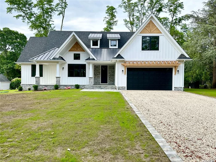NEW CONSTRUCTION - The BEST of EVERYTHING - - July 2023. We&rsquo;re offering this Luxurious 4 bd rm, 3.5 ba Waterfront home includes - Private Dock leading to Southold Bay. Approx.3500sq ft. (+-) of interior space, Oak floors, Soaking tub, 1st Fl - 2 Primary ensuite&rsquo;s, high ceilings, Great Rm w/FP, Laundry rm, 2.5 baths, 2 car gar 2nd floor - 2 Bd rooms 1 full bath, 2nd Laundry, huge bonus rm. CAC, full Basement. 16 x 32 IGP - $10K Landscaping Pkg.. Southold Park District which includes access to Founder Landing, South Harbor Park, Close to Bay Beaches, Vineyards, Farmstand&rsquo;s, Shopping, and Public Transportation.
