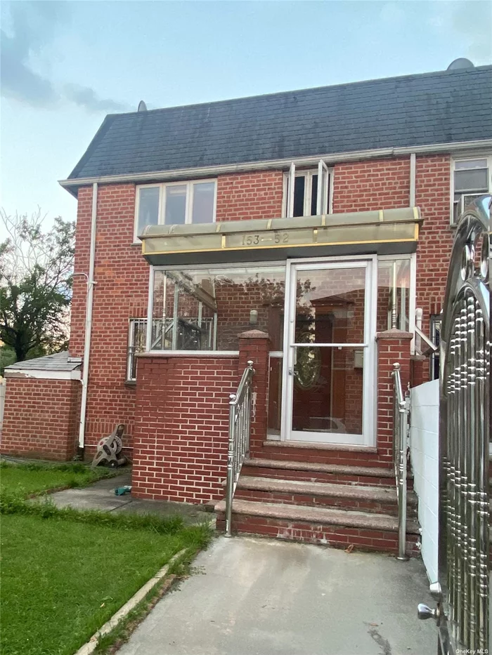 Rare find R4 zoning corner large size. Semi-detached property located in prime area of kew Gardens Hills. Great potential to build 3 story building. It comes with large private backyard and 2 parking spots. Convenience to all traffic and supermarket.