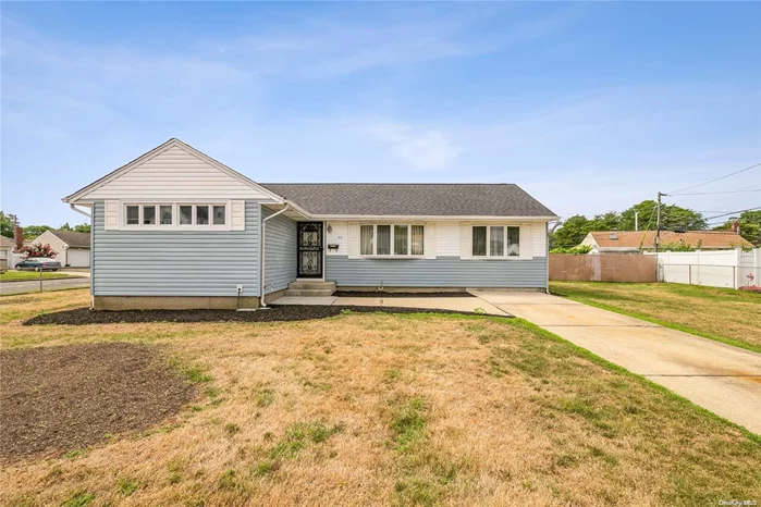 Opportunity Awaits in this 3 Bedroom 1 Bath Ranch W/Endless Possibilities With A Flexible Floorplan with 2 Additional Rooms That Could Be A Large Master Suite, Family Room, Or Office you Decide ! Hardwood Floors Through-Out, NEW Roof & NEW Gas Heating System All On A Fully Fenced Corner lot !