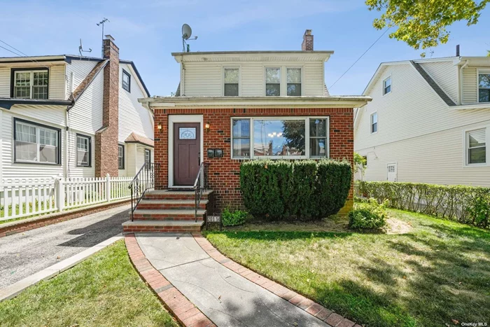 Calling all investor, buyer&rsquo;s looking for extra income, and extended families! This R3-2 det house, on a 40X100 lot has an entry foyer w/ sep entrances to both units. The main level has a lg LR w/ fireplace, FDR w/ 4 pane windows- lots of natural light, an EIK, 2 ample BRs & full bath. The 2nd floor unit boast, updated kitchen w/new appliances & open concept to the LR/DR combo, updated full bath w/ floor - ceiling tiles, 1 BR, walkup attic (C/B finished to be 2nd BR) & new carpet. The part fin bsmt has a side entrance, 2 rooms & full bath. W/ 3 car driveway+1 car garage, manicured backyard, walking distance to Auburndale & Bell Blvd LIRR stations, Q76, Q12 & Q13 buses, stores, banking, restaurants, A- rated schools PS 31 & IS 25, & Ozanam Hall Nursing Home, you want this property!