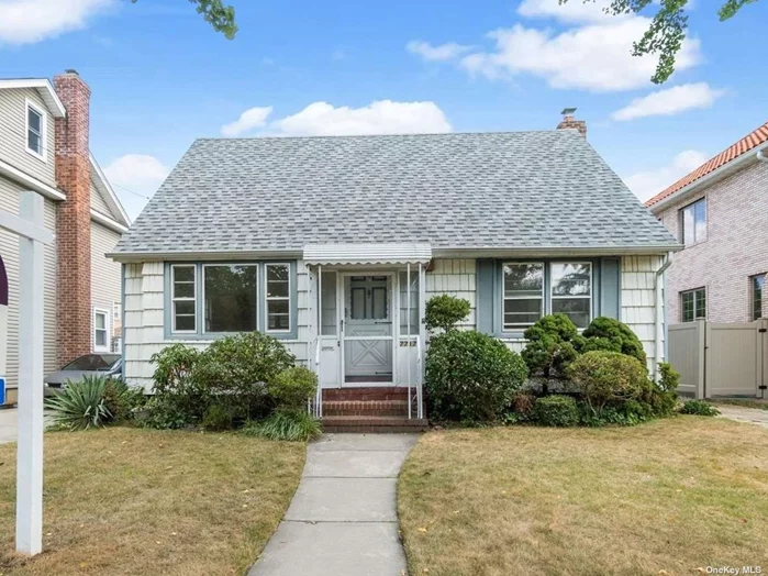 LOCATION, LOCATION, don&rsquo;t miss this 4 bedroom, 1 bath Cape with sunroom in Queens #26 school district. It has gas cooking and roof updated in 2012. Oil tank above ground, partially finished basement on a large flat property 46 x 100 lot with great fenced backyard. Near Union Turnpike, buses (Q46M QM5, QM6, QM8, QM36), hospitals and store - CENTRAL LOCATION!