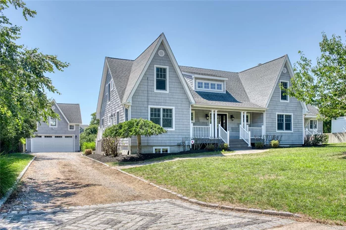 Open Floor Plan w/Great Room. Light-filled Contemporary :3 Bed/ 2 Bath, Freshly Painted, Like New. Spacious & Gracious. French Doors to Patio & Back Yard. Deeded Sound Beach at Sterling. Garage Has Large Studio Above.