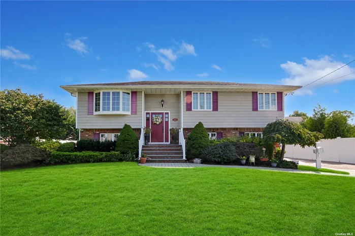 Welcome To This Beautiful Oversized Hi-Ranch Conveniently Located In The Presidential Section of West Islip. This Is The Perfect Layout For All Buyers, Especially Those Who Love Entertaining Guests! A Major Renovation Of This Home Was Completed in 2018. Central AC, SS Appliances, Vaulted Ceilings W/ Skylight, Granite Countertops, Pulldown Attic, Nest Thermostat W/ Central Alarm/Smoke Detectors & Newly Finished Hardwood Floors Make The Interior Of This Home Timeless and Desirable to All. Outdoor Features Include: An Oversized Detached Garage With Upstairs Storage Loft, Custom Pavers For Driveway & Outdoor Patio/Firepit, Outdoor Kitchen With Custom Grill, Solar Panels, Sprinkler System & Newer Roof W/ Leaf Guard Covers For Gutter System. This Is A Must See...Don&rsquo;t Miss This Opportunity!