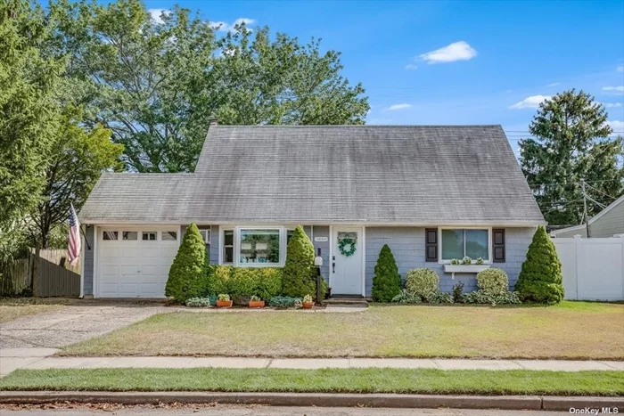 Mostly Renovated 4 Bed, 1 Bath Cape, Mid Block Bethpage Location, Light & Bright Grey Shaker Kitchen w/Quartz & Stainless Appliances, Under Sink Water Filtration System, Like New Updated White Bath w/Grey Shaker Vanity, Engineered Lumber Flooring Throughout House, Cameras & Video Doorbell, New Interior Doors, Like New Washer & Dryer,  Wall AC, 100 Amp Elect, Mostly 5 Year New Siding, Updated Vinyl Windows, Mid Life Roof, 2014 Oil HW Heating & New Roth Oil Tank, Generous Back Yard, Central Blvd Elementary, NYS Star $1213, Low taxes! $10, 785