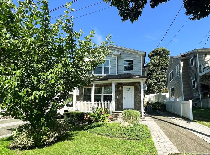 Gorgeous, Sun-drenched 3 x 2.5 CAC Waterview Townhouse Built in 2012 - LIKE NEW! Three Floors of Beautifully Finished Living Space! Gas Cooking/Heat, Newly Finished Hardwood Floors Throughout. On First Floor - Pristine Kitchen w/Stainless Steel Appliances Opens to Dining Room/Living Room. Upstairs Has Spacious Waterview Primary Suite w/Vaulted Celing, Walk-in Closet & Full Bath + 2 Additional Bedrooms and Full Bath. Full, Finished Basement w/Laundry, High Ceilings & Excellent Space for Home Office, Playroom, Den or Gym. Off Street Parking, Shared Use of Yard, Directly Across From the Beach - Mint Condition!