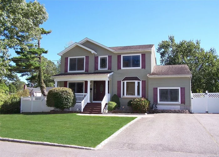 1926 SF 3/4 bedroom 2004 built Victorian located on low traffic side street south of Sunrise Hwy. Covered front porch invites you to the entry foyer leading to the formal dining room, eat in kitchen with breakfast bar, living room, den area, half bath, converted garage space that easily serves as either 4th bedroom/guest quarters. Home office with separate entry, or recreation room with bonus walk up loft. 2nd floor: 2 bedrooms, full bathroom, Master bedroom with walk-in closet and full bath. Finished basement with full bathroom and an egress window, utility room with plenty of storage. Property is just shy of a 1/4 acre with decking over looking fenced yard. Recent upgrades include central ac, windows, exterior doors, and granite countertops. Close to all major roadways, ocean beaches, marinas, ferries and train station., Additional information: Appearance:Mint, Interior Features:Lr/Dr, Separate Hotwater Heater:n