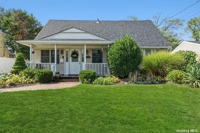 Must see this expanded and rear dormered cape. Features: Updated Eat in Kitchen with gas cooking, granite counters and large island, 2 updated baths, updated roof, siding, pavers, oversized yard with above ground pool and filter.