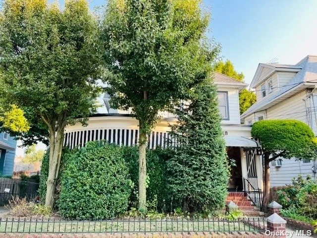 One of a Kind - Detached 2 Family with wrap around front porch, pvt driveway, Garage, garden etc. High ceilings, stately rooms with tons of charm. Quiet block - close to J train, Forest Park, Schools, Shops. Please provide updated preapprovals. Call for a showing.