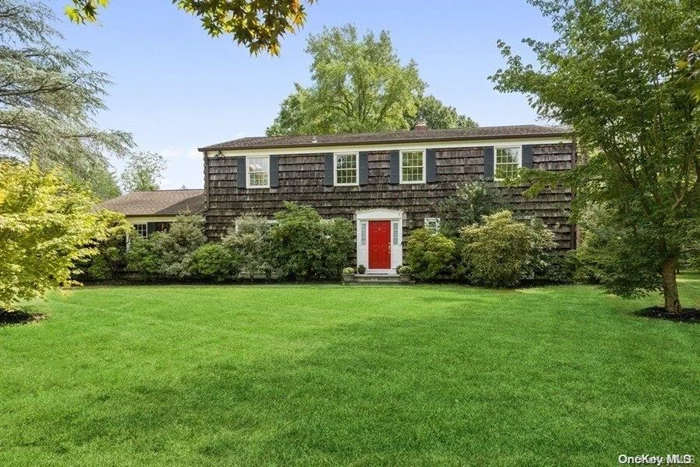 Offering endless possibilities, this charming colonial features a large foyer, a formal living room with a fireplace, a spacious formal dining room, a custom kitchen with a sunny breakfast area, and an adjacent cozy den. The master suite consists of a large bedroom, a walk-in closet, and a lovely bath. All additional bedrooms feature ample closet space. A finished lower level includes a large recreation room, laundry area, and abundant storage space. A spacious mudroom leads to a bluestone patio and manicured 2.11 acre property with ample room for a pool. Phenomenal location with easy access to all. Syosset School District., Additional information: Appearance:Mint, Separate Hotwater Heater:Yes